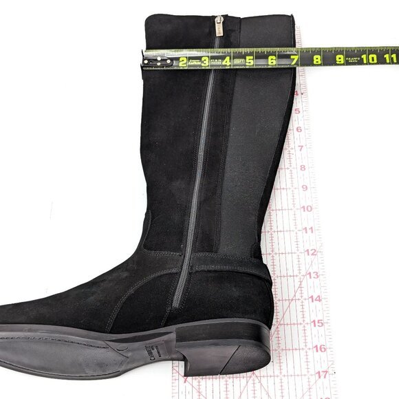 La Canadienne Wmn Lentina Black Leather Buckle Riding Equestrian Boots Sz 10 - Picture 7 of 10